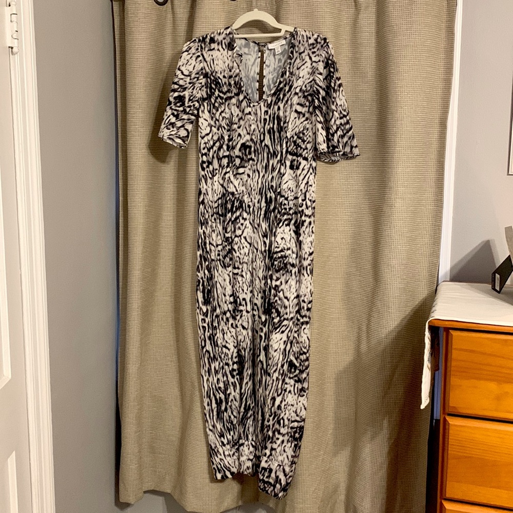 Topshop snow leopard jumpsuit